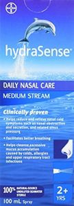 hydraSense Medium Stream Nasal Spray, Daily Nasal Care, 100% Natural Source Seawater, Preservative-Free, 100 mL