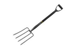 Yuvismart Digging Fork 703 | 40 inch Long Handle Made of Heavy Quality Iron Metal, 4 Teeth Digger | Digging Bar