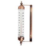 Outdoor Thermometer with Stylish Bronze Effect Design - Attractive Garden Thermometer Outdoor Ideal For Measuring Outside Temperature Gauge Wall Greenhouse Patio Garage Easy to Hang