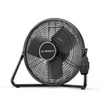 AC Infinity CLOUDLIFT S12, Industrial Wall Fan with Wireless Speed Controller, 12" High Velocity Shop Fan Floor Stand or Wall Mount, for Gyms, Garages, Greenhouses, and Warehouses