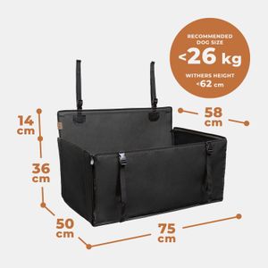 Wuglo Extra Stable Dog Car Seat – Secure Pet Booster for Cars
