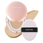 TIRTIR Mask All-Cover Cushion Foundation, Full coverage, Skin fit, Satin Glow Finish, Korean Cushion Foundation #21W NATURAL IVORY, 18g