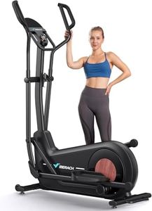 MERACH Crosstrainer für Zuhause mit 47 cm Schrittlänge, Ultraleise Ellipsentrainer mit Magnetwiderstand, 8 Widerstandsstufen, für Effektives Ausdauertraining, Mit Eigener App, Belastbar Bis 180 KG