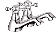 VeeBath Traditional Basin Taps Hot and Cold Water Pair Mixer Taps Bathroom Kitchen Sink Taps- Chrome