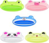 Pasow Cartoon Animal Plastic Frog Cat Panda Pig Shaped Toothpaste Cream Squeezers (5 pcs Mix Designs)