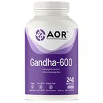 AOR - Gandha-600 240 Capsules - Ashwagandha 600mg for Edema Relief - Ashwagandha Extract Supporting Energy and Vitality - Ashwagandha Supplement for Men and Women