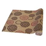 Kuber Industries Shelf Mat | Rangoli Print Shelf Liner | Placemat for Kitchen | Desk Mat | PVC Non-Slip Drawer Sheets| Kitchen Cabinet Shelf Liner | 5 Meter | Beige