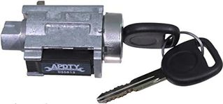 APDTY 035813 Ignition Lock Cylinder Assembly Includes New Keys and Passlock Chip (Fixes Security Light; User-Programmable; Dash-Mounted; Replaces D1493F 25832354 15822350 US286l)