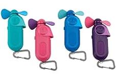 02cool Sport Carabiner Misting Fan Assorted Colors (4 pack)