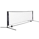 Aoneky 10ft/ 18ft Mini Tennis Net Set, Metal Frame Stand and Strong Nylon Net - Portable PikckleBall Paddle Tennis Badminton Net for Garden Driveway Outdoor Kids Junior Adult 3M 6M (6.8-Feet)