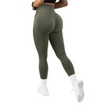 RXRXCOCO Women's Leggings Seamless Butt Lifting Workout Leggings High Waist Yoga Pants Gym Leggings