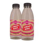 Florida Syrups Flavours Compatible with Sodastrem Machines - Soda Drink Flavourings 500 ml (Pack of 2) (500 ml (Pack of 2), Cream Soda Sugar Free)