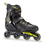 Rollerblade RB XL Men's Adult Fitness Inline Skate, Black and Lime, High Performance Inline Skates, 15