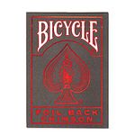 Bicycle MetalLuxe Red Playing Cards - 1 Deck, Air Cushion Finish, Professional, Superb Handling & Durability, Great Gift For Card Collectors