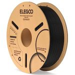 ELEGOO PLA Filament 1.75mm Black 1KG,3D Printer Filament Dimensional Accuracy +/- 0.02mm,1kg Cardboard Spool(2.2lbs) 3D Printing Filament Fits for Most FDM 3D Printers