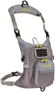 Allen Company Fall River Fly Fishing Chest Pack, Fits up to 2 Tackle/Fly Boxes, Gray/Lime