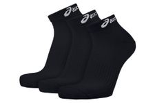 ASICS 3PPK Ped Sock - Black, Large