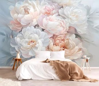 YQWDMX - Large Peony Flower Peel and Stick Wallpaper wall Paintings for Bedroom ZY09 L