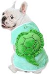 NACOCO Halloween Dog Turtle Costume - Pet Christmas Cosplay Clothes Puppy Funny Winter Warm with D-Ring Soft Coat Outfit Apparel Vest for Small Medium Large Dogs (Medium)