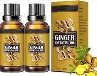 Ginger Oil, Belly Natural Drainage Ginger Oil Essential Relax Massage Oil, Belly and Waist Stay Perfect Shape, Pack Of 2- (60ml)