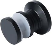 Alise Shower Glass Door Handle,Sliding Shower Doors Knob Single Side Pull Hardware Replacement Parts for Bathroom Glass Doors,Solid SUS304 Stainless Steel Knobs,Matte Black