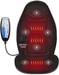 Snailax Back Massager with Heat, Memory Foam Chair Massage Pad, 5 Massage Modes & 2 Heat Settings, Seat Massager for Office Chair,Home Use