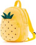 Frantic Kids Soft Cartoon Animal Travelling School Bag Soft Plush Standard Backpack Boys Girls Baby For 2 To 5 Years Baby/Boys/Girls Nursery, Preschool,Picnic(Yellowpineapple) Standard, 15 Liter