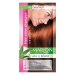 Marion Hair Color Shampoo in Sachet Lasting 4 to 8 Washes Aloe and Keratin - 95 Medium Chestnut