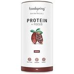 foodspring x Davina McCall – Focus Protein Powder Shake for Your Daily Protein, Vitamin & Mineral Needs - with Real Cocoa & Ginseng for Stress Relief - 20g Protein in Every Shake (480g)