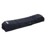 EVOC Snow Gear Roller ski and Snowboard Bag (for 3-4 Pairs of skis or 2 Snowboards, Padded, Foldable, Replaceable Skate Wheels, Avalanche Compartment, Size: M), Black