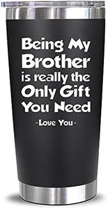 NewEleven Gifts For Brother From Sister, Brother - Best Birthday Gifts For Brother, Big Brother, Little Brother, Siblings, Brother In Law - Funny Gag Gifts For Men - 20 Oz Tumbler