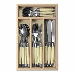 Laguiole 24pc Cutlery Set in Tray (Multi Coloured/Wild Flowers)