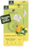 Enviroscent Non-Toxic Air Freshener Refills (Lemon Leaf & Thyme) Plug-in Air Freshener for Home | Essential Oil Plug In Refills | Home Fragrance Last Over 90 Days | 2 Liquid Less Scent Pod Refills