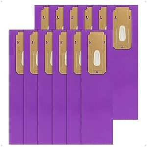 PETOX Type CC HEPA Upright Vacuum Cleaner Bags Replace Part AK1CC6H Compatible with Oreck Elevate Vacuum Models X3, X5, XL7, XL21, 2000, 3000, 4000, 8000, 9000 Series, 12 Pack, Purple