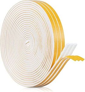 Weather Stripping Door Seal Strip with Self Adhesive Foam Tape Soundproof Door Draft Stopper for Doors Windows and Shower Glass Gaps