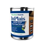 InPlais Non-Slip Area Rug Backing (1-Gallon) Fabric & Floor Safe Latex Layer | Easy, Paint-On Application Liquid | Kitchen, Bathroom, Hallway, Living Room | Dries Quickly