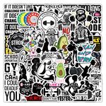 Gym Stickers for Laptop(50Pcs),Gift for Kids Teens Adults Girl,Fitness Waterproof Stickers for Water Bottle,Vinyl Stickers for Scrapbook,Journal,Bike,Cup Skateboard Suitcase
