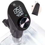 Greater Goods Kitchen Sous Vide - A Powerful Precision Cooking Machine at 1100 Watts; Ultra Quiet Immersion Circulator With a Brushless Motor (Onyx Black)