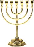 MAGICLULU 1Pcs Jerusalem Temple Candle Holder 7 Branch Candle Holder Israel Menorah for Home Church Decoration