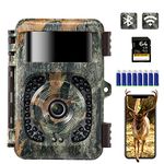 K&F Concept 4K Video Wildlife Camera WiFi, 32MP Bluetooth Trail Camera With Night Vision Motion Activated, Waterproof Garden Camera for Outdoor Hunting Bird Watching Nature Scouting