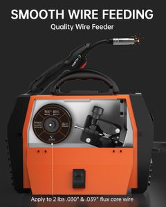 HITBOX 200A Gasless MIG Welder – Portable Flux Core Welding Machine
