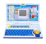 Cable World Educational Laptop Computer Toy for Kids Above 3 Years - 20 Fun Activity Learning Machine, Now Learn Letter, Words, Games, Mathematics, Music, Logic, Memory Tool - Blue