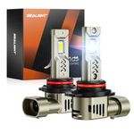 SEALIGHT 2026 Brightest 9012 HIR2 LED Headlight Bulbs, 80,000LM 1200% Brighter, 6500K Cool White, 1:1 Size Wireless 9012 Headlight Bulbs, Plug and Play Halogen Replacement Conversion Kit, Pack of 2