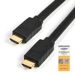 StarTech.com 15ft (5m) Premium Certified HDMI 2.0 Cable with Ethernet - High Speed Ultra HD 4K 60Hz HDMI Cable HDR10 - Long HDMI Cord (Male/Male Connectors) - For UHD Monitors, TVs, Displays (HDMM5MP)