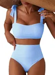 Herseas Women's Striped Bikini Sets