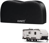 RVMATE RV Tire Covers, Dual Axle Wheel Cover (1 Pack) Fits 27"-30" Diameter Tires, Waterproof Anti-UV Black Dual Tire Covers RV Accessories for RV/Truck/Trailer