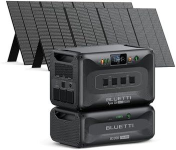 BLUETTI Solar Generator Apex 300 & B300K (2025 New) with 2 350W Solar Panels, 5529.6Wh LFP Battery Backup with 6 3840W AC Outlets (7680W Surge), 120V/240V Dual Voltage, Ideal for Off-Grid Living