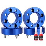 PreeminentMotors 4 pcs Forged ATV UTV Wheel Spacer, 4x115, 85mm hub, 1 inch with 10x1.25 Studs Compatible with Arctic Cat 400 500 Prowler XT 550 650 (Check the Listing for Year Model Info),Blue