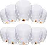 Puarmeid Paper Lanterns 10-Pack Lanterns to Release in Heaven for Weddings Birthdays Party and Memorials