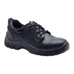 Blackrock S3 SRC Ultimate Safety Shoes, Water Resistant Safety Shoes, Mens Womens Black Steel Toe Cap Shoes, Wide Fit, Lightweight Leather Safety Footwear, Slip Resistant Security Shoes - Size 11